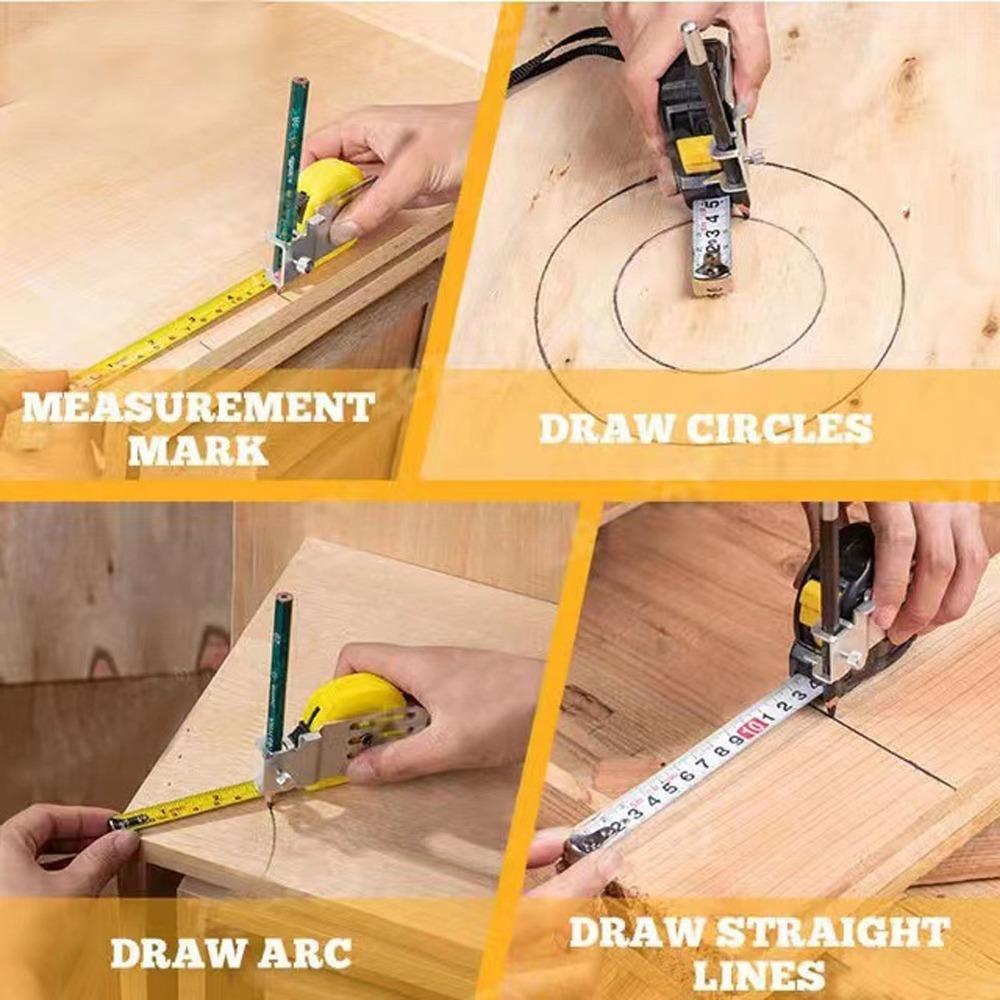 2PCS Precision Marker Scriber Tool Heavy Fixed Mark Tool Tool Tape Measure Marker Tool  DIY