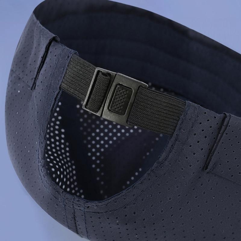 Lightweight Quick Dry Polyester Beanies With Adjustable Strap Casual Brimless Hat For Running Gym Daily Use