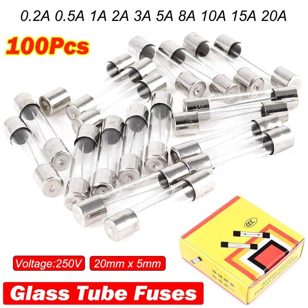 5*20mm Glass Fuse 250V Fast Blow Fuses New Fuse Kit