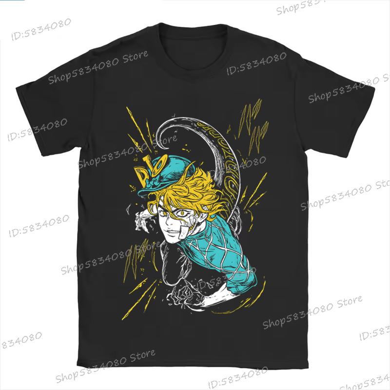 Streetwear Jojo Bizarre Adventure Tshirts for Unisex Anime Unisexga Fashion Casual Tops Anime JOJO Unisexs Street Cool TShirt Tops