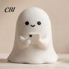 Durable Pla Figurine Halloween Ghost Figurine, 3D Printed Cute Rock Statue, Gift for Funny Coffee Table Centerpieces Shelf Mantel Ornaments Whimsical
