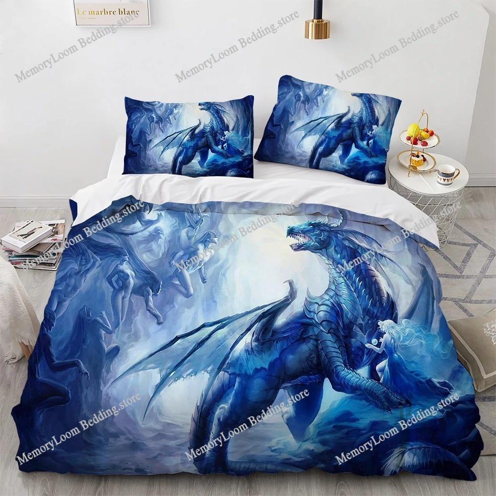 Pterosaur Dragon Soft Bedding Set Single-Twin-Full-Queen-King Size Adult Kid Bedroom Breathable Duvet Cover  Luxury Gift