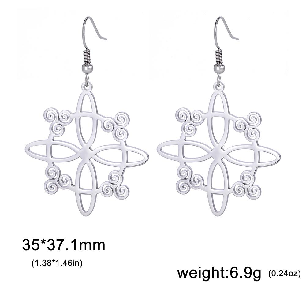 Dawapara Hexenknoten Ohrringe für Damen Irischer Glücksbringer Ohrhänger Edelstahl Schmuck Geburtstag Valentinstag