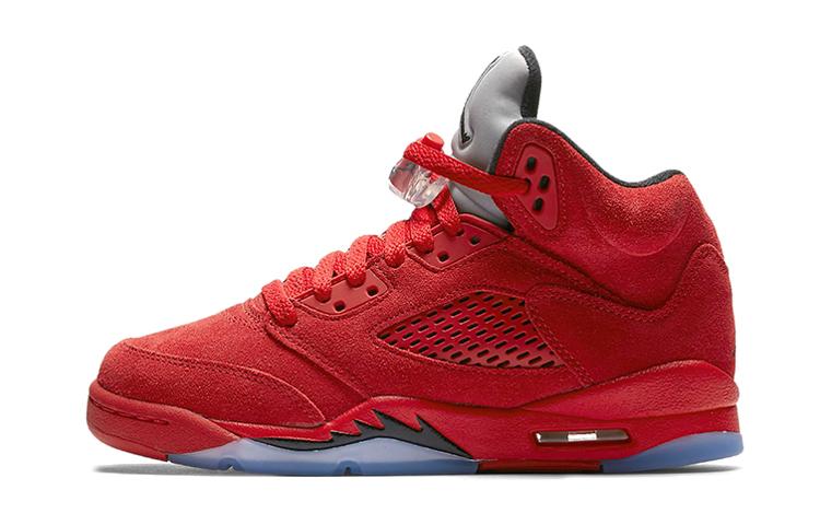 Jordan 5 Retro Red Suede GS 440888-602 36