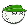 Golf Ball Hat Clip Marker Detachable Golf Cap Clip Marker for Men Women Golfer Golf Accessories Supplies Green