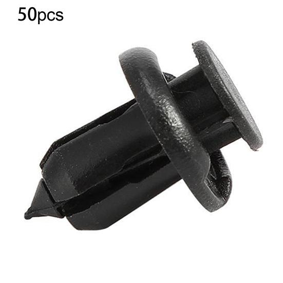 50 Pcs Plastic Rivet Fastener Clips Fender Retainer Push Clip 10mm Hole for Car