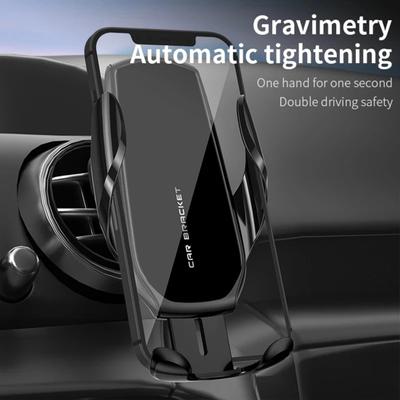 Car Phone Holder Gravity Induction Automatic Clamping Adjustable Car Phone Holder Mount Stand Air Vent Clip Mobile Phone Accessories