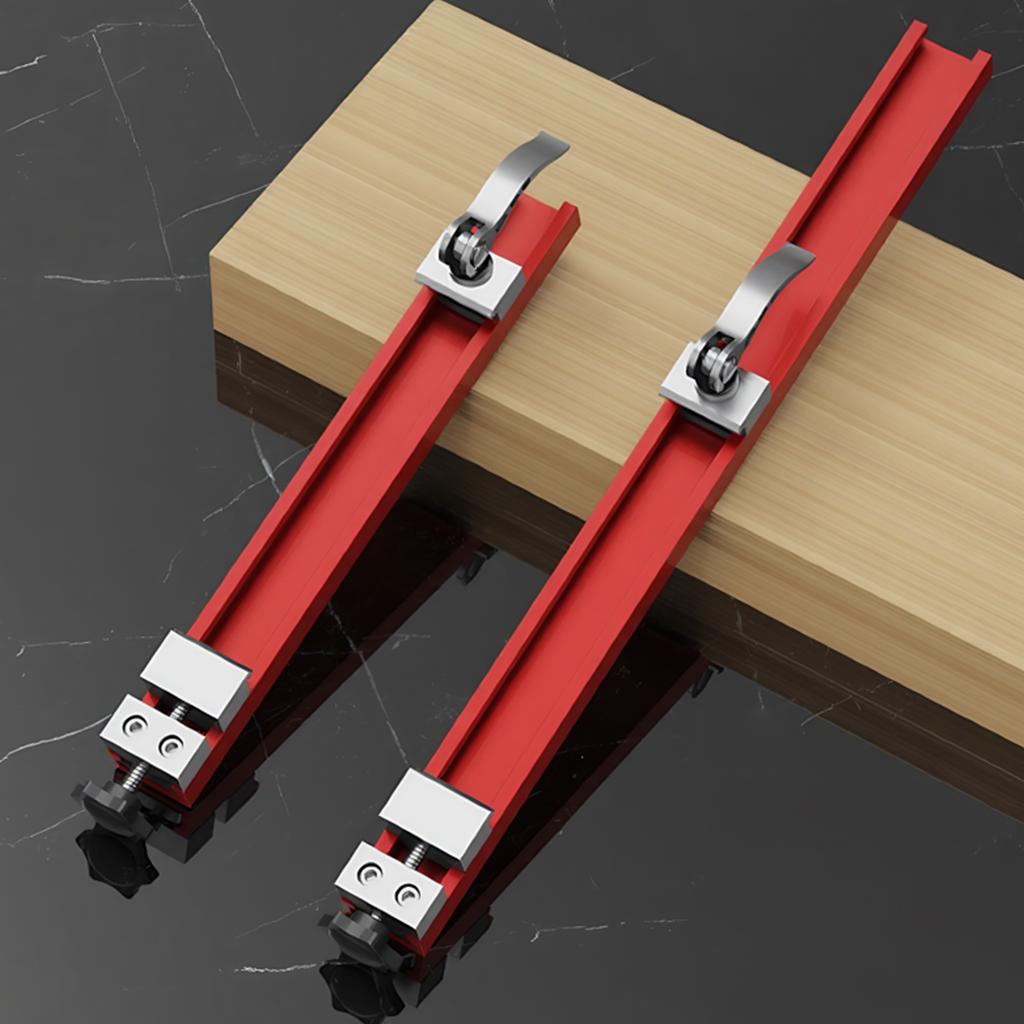 240/360mm Circular Saw Guide Rail Adjustable 2-Way Reverse Buckle Cutting Machine Base Guide Rail for Woodworking