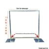Retractable Iron Wedding Prop Stand for Sign-In Backgrounds
