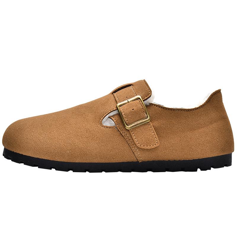 

Winter new velvet casual shoes women s flat-bottomed warm cotton shoes 3139 40