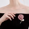 Women 3D Floral Brooch Lapel Pin Ladies Shawl Brooch Pin Clothing Jewelry Accessory for Wedding and Event Outfit