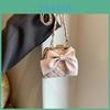 Mini-Ketten-Schultertasche für Mädchen aus PU-Material für den lässigen täglichen Gebrauch