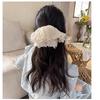 Langzu Large Pearl Satin Hair Elegant and Stylish for Everyday Leaves No Adds Volume to Hair Scrunchies, Ties, Use, 2-Piece Set, Marks, Hair, Women's