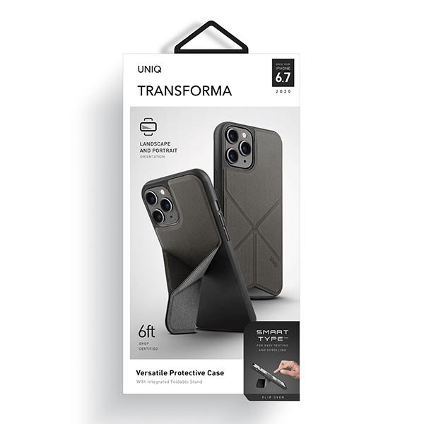 Uniq Etui Transforma Iphone 12 Pro Max6,5 Szary/Charcoal Grey