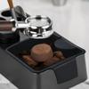 Espresso Knock Box Tamp Station Non-Slip Base Coffee Tool Organizer 51/53/58MM Coffeeware Tamp Station 32x14.8x7.5cm Storage Box