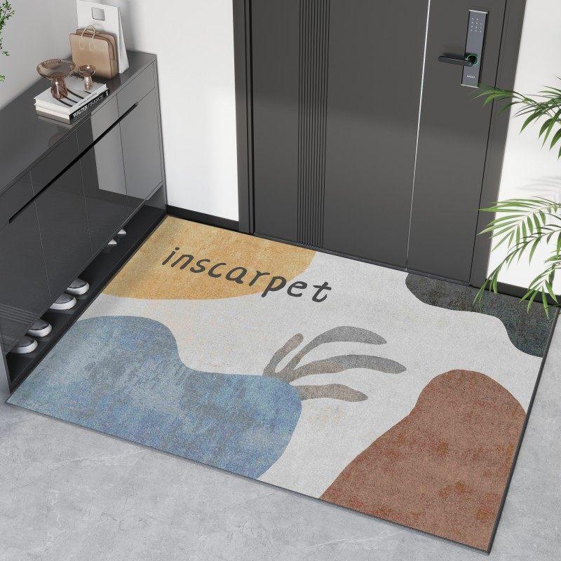 Light Luxury Door Floor Mat Entry Door Entrance Entrance Door Mat Entry NonSlip Foot Mat Crystal Velvet Floor Mat