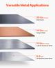 VEVOR Box and Pan Brake, 305 mm/12 inch Sheet Metal Bending Brake, 20-Gauge Mild Steel Capacity, 0-135 Degree Adjustable