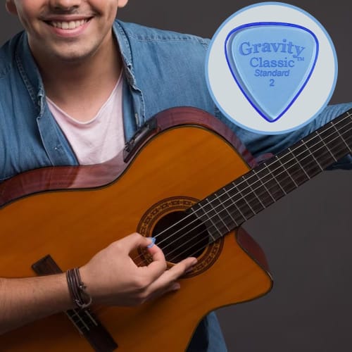 GRAVITY GUITAR PICKS Classic -Standard- GCLS2P 2.0mm Blue Picks
