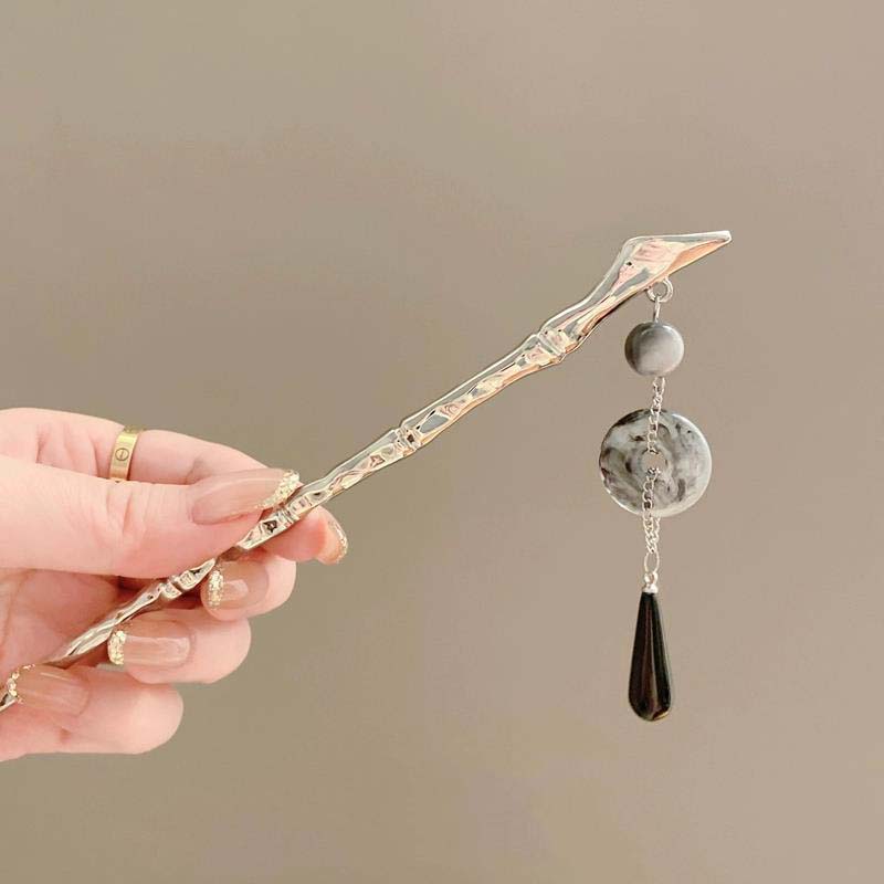 

Новая китайская шпилька для волос с кисточкой-бабочкой для женщин, модная металлическая полая палочка для волос, заколка-клипса, украшения для волос