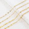 1Meter Stainless Steel Gold Color Flat Oval Filled Cable Chain for DIY Necklace Making Jewelry Making Findings Bracelet Supplies