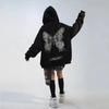 2026 Dark Hip Hop Gothic Harajuku Hoodie Y2K Butterfly Zip Sweatshirt Men Women Fall Winter