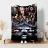 1pc Blanket Fast and Furious Print Design, Lightweight Blanket for Sofa, Bed- Soft &Warm, Gift for All Seasons like Christmas, Halloween