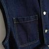 Female Spring Autumn Cowboy Vest Ladies Large Pocket Temperament Business Vest Jacket