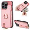 Zipper Vertical Cards Slot Ring Holder Wallet Case For iPhone 15 Pro Max 14 Plus 13 12 11 XS X XR 7 8 SE 2026 Cover Purse Cover