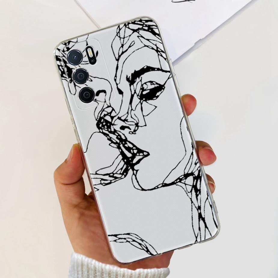 Für Oppo A16 A16s Hülle Stylische Bemalte Rückseite Weiche Dünne Handyhülle Für Oppo A16s OppoA16 s CPH2269 Hülle Fundas Bumper Schale