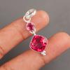 Pink Tourmaline Gemstone 925 Sterling Silver Gift Jewelry Handmade Pendant1.60" PP-9-18