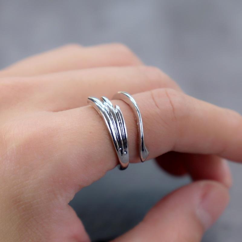 

Ретро-кольцо в стиле панк, открытое регулируемое кольцо для мужчин и женщин, ювелирные изделия