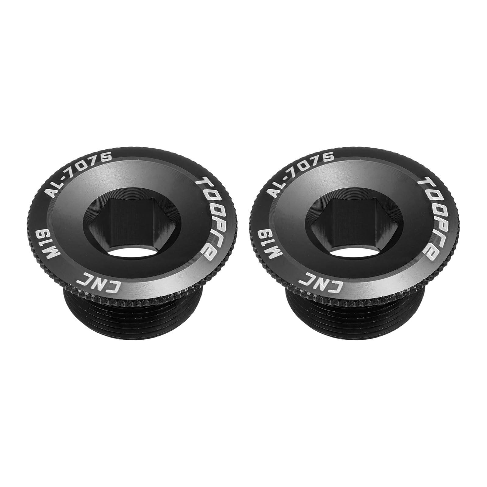 uxcell Set of 2 Bicycle Crank Cover Screw M19 Aluminum