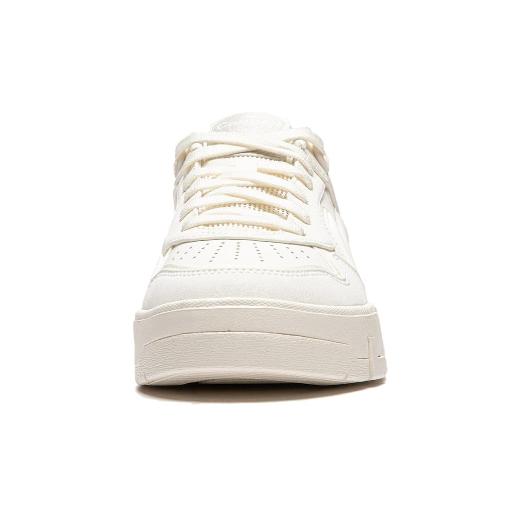 Li Ning Common 80s Slip Resistant Abrasion Resistant Low top Skateboard Shoes Women's White AGCU084-2