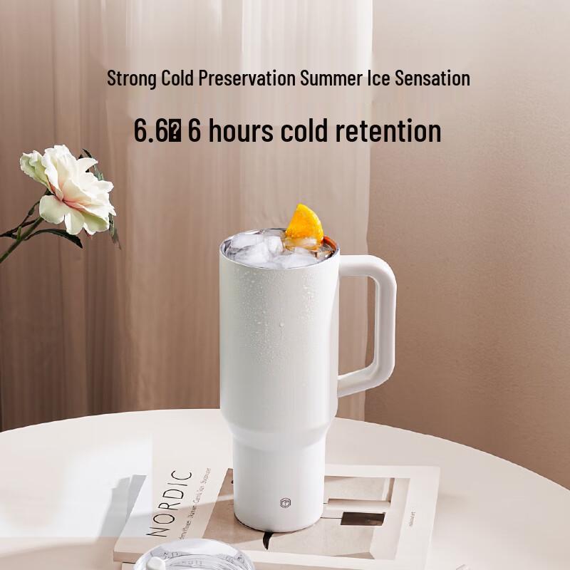 JD-Made 1.2L 316L SS Insulated Straw Tumbler