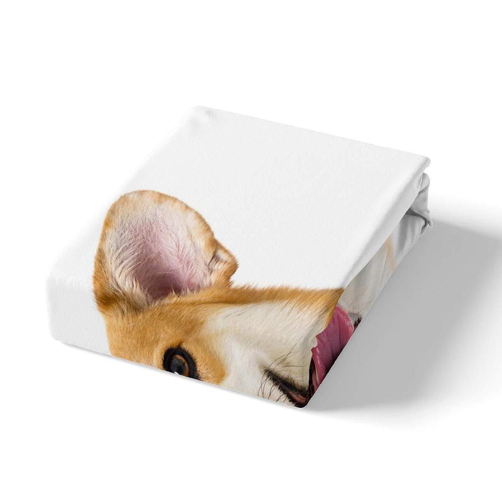Tier Hund Muster Bett Hut Dreiteilig Digitaldruck Bettwäsche Bett Hut Dreiteiliges Set Kinder und Erwachsene