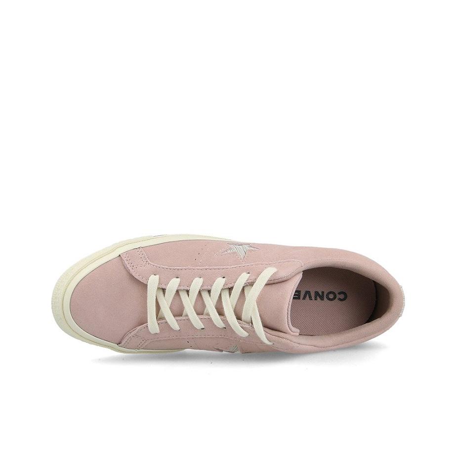 Converse One Star Leather Casual Comfortable Slip Resistant Durable Lightweight Low Top Skate Shoes Women sneaker Pink 161539C