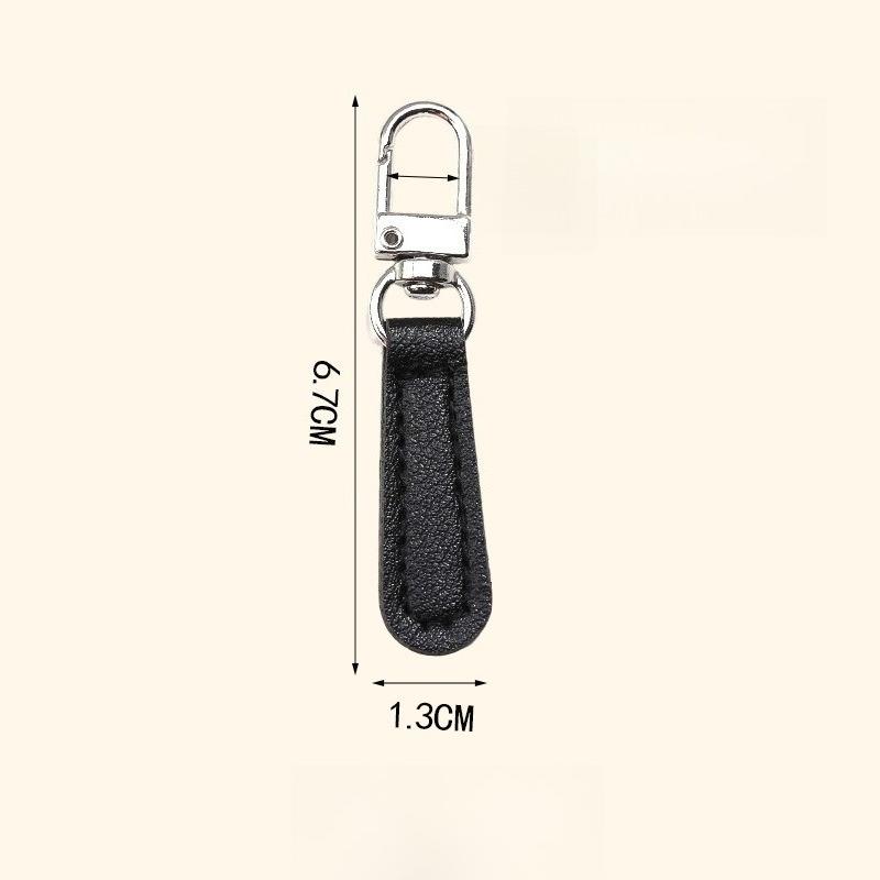 

1pcs Detachable Pull Tab with Leather, Replaceable Metal Pull Tab 1PC