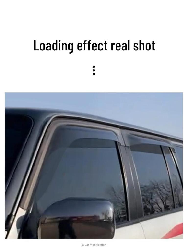 Nissan Patrol Y61 Rain & Sun Visor Window Deflector - Widened & Thickened Car Rainproof Board for Exterior Modification