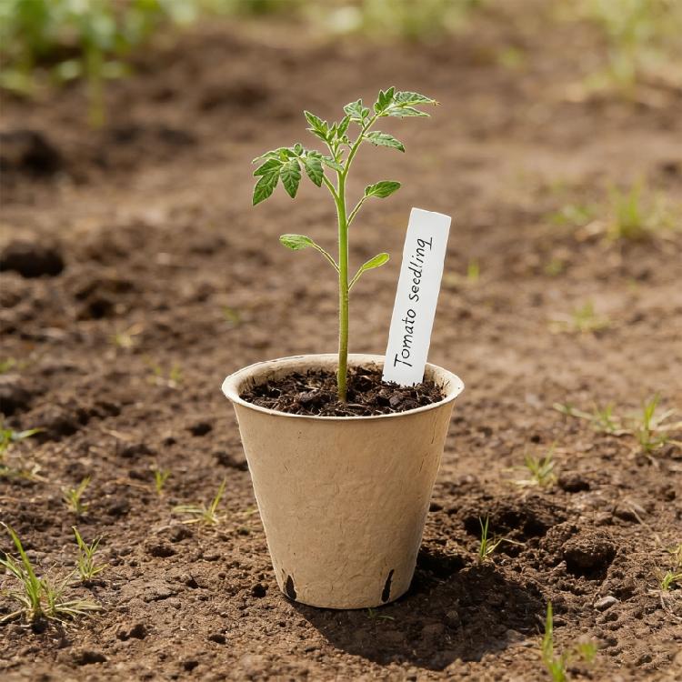 100pack Peat Pots for Seedling Outdoor Garden Germination Nursery Pots Pulps Biodegradables Seedling Starter Pots