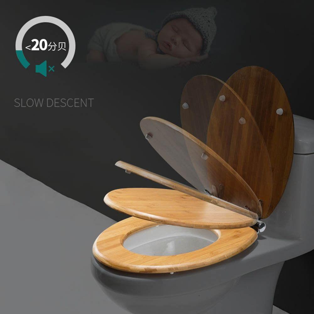 Satın alın Universal Wooden Hinges Slowclose Toilet Seats Bathroom