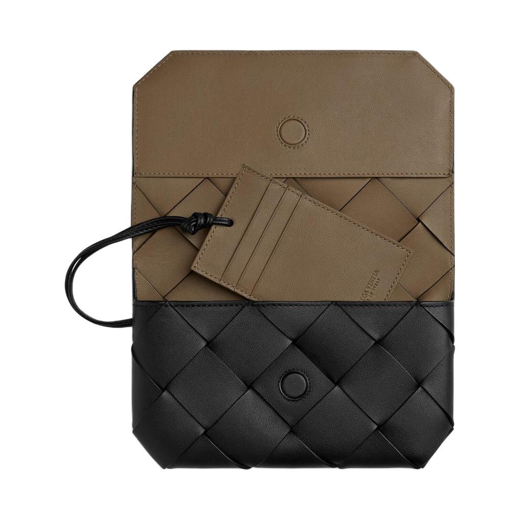 Bottega Veneta Diago Long Wallet Black/Pinecone Men Wallets 817818-V5AJ1-1017