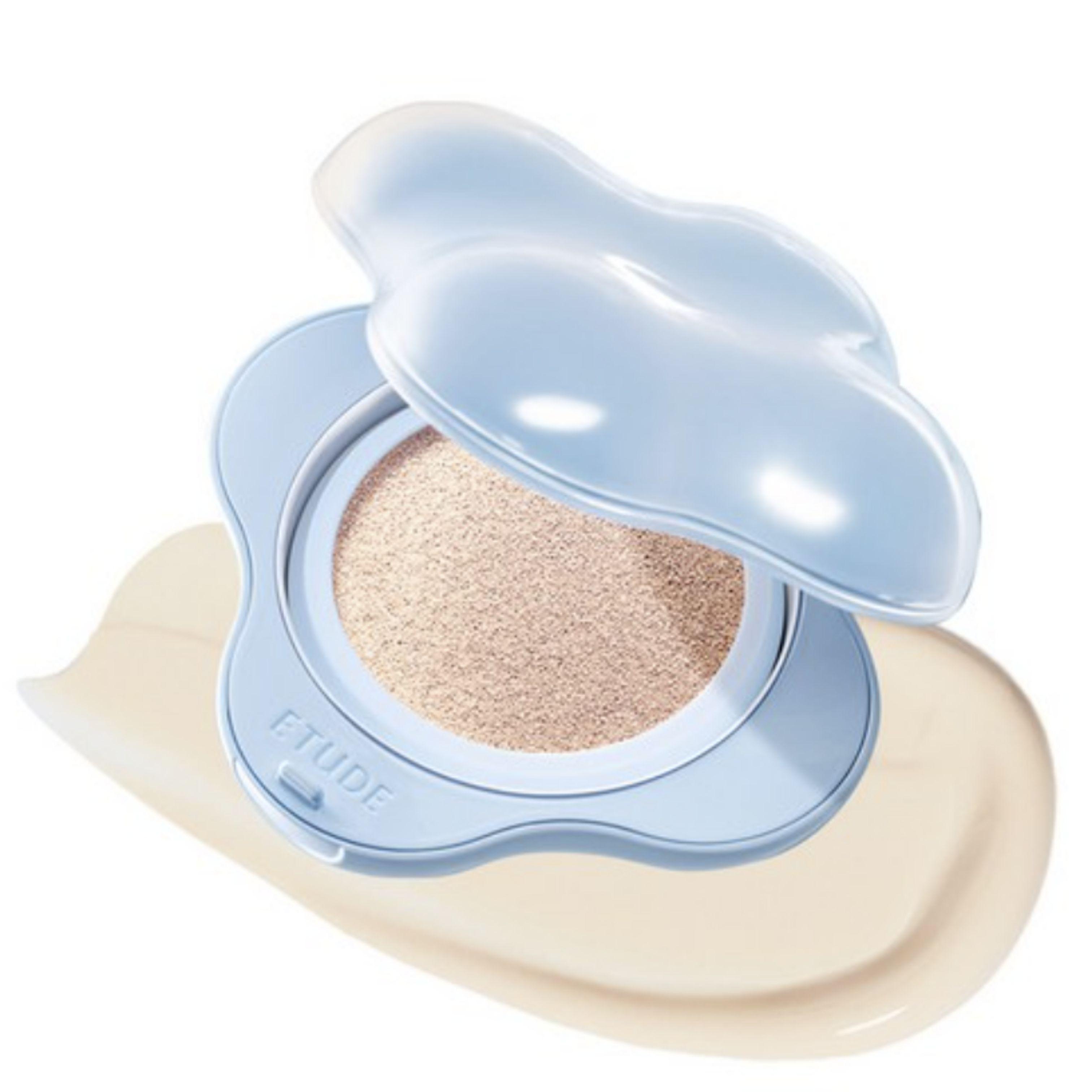ETUDE Cloud Filter Cushion 15g – Fond de Teint Cushion Coréen Léger, Floutant et au Fini Lisse 19 Porcelain