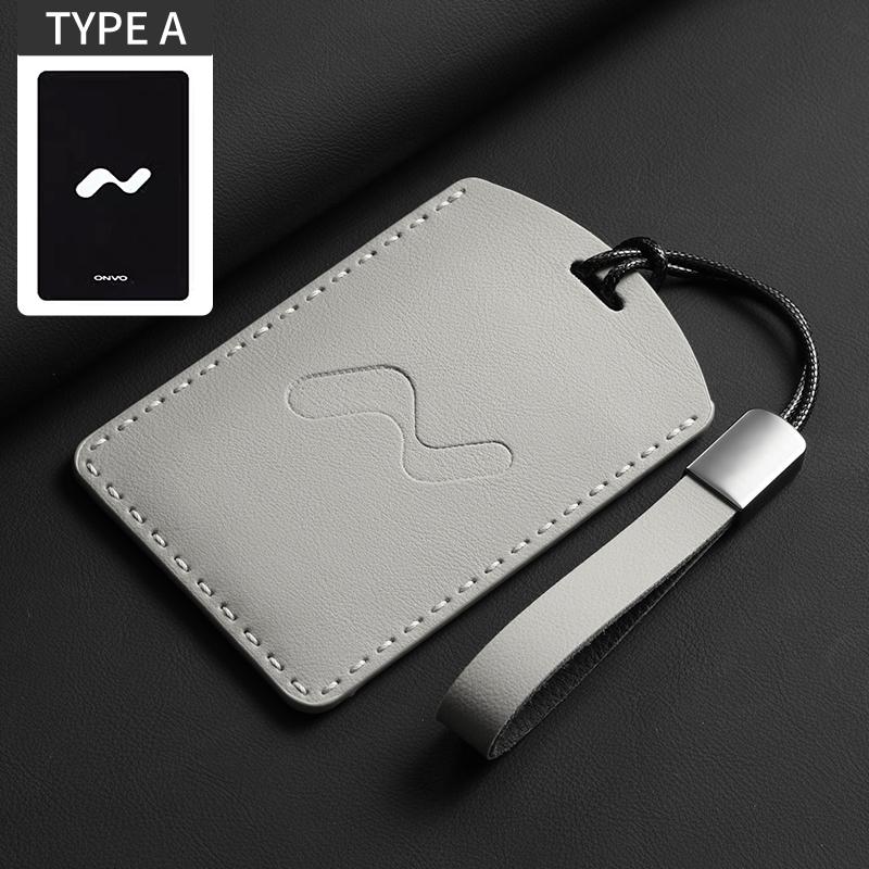 

Car Key Case Cover For Onvo L60 L90 Coolray Leather Car Remote Key Case Cover Car Keychain Protector Shell Decorative Accessorie