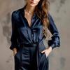Elegantes Herbst-Langarm-Button-Up-Damenhemd
