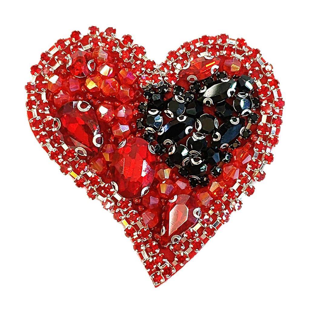 Sequins Heart Artistic Applique for Clothes Hat Sewing Patches DIY Scarf Wedding Dress Decors Accessories