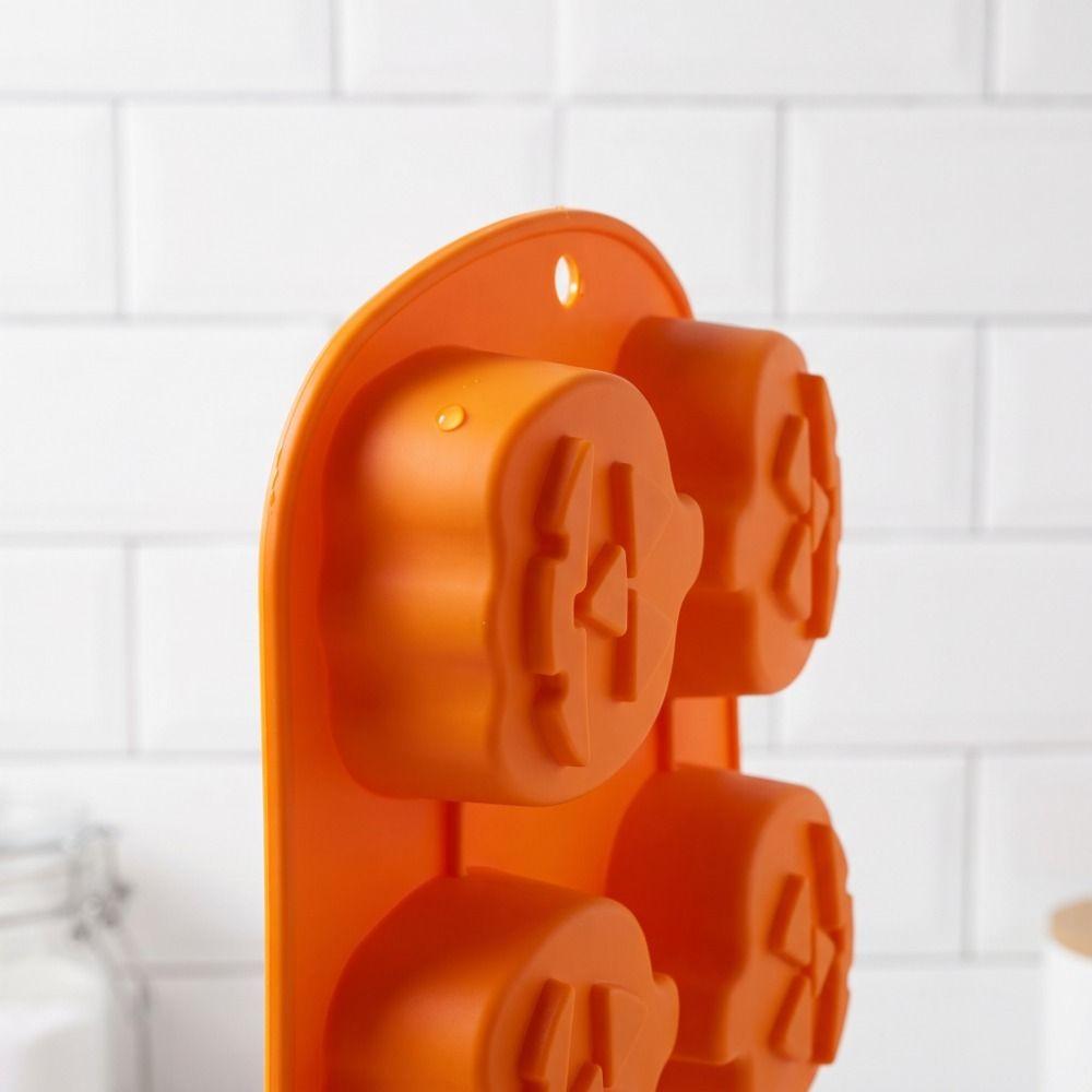 1/2Pcs Pumpkin Shape Halloween Cake Mold 3D Silicone Baking Mold Baking Supplies