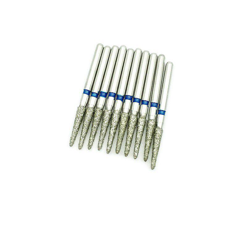 10 buc/pachet Freze diamantate Dental FG Burghie de mare viteză pentru piesa de mână de mare viteză Instrument de medic dentist mediu 878K18