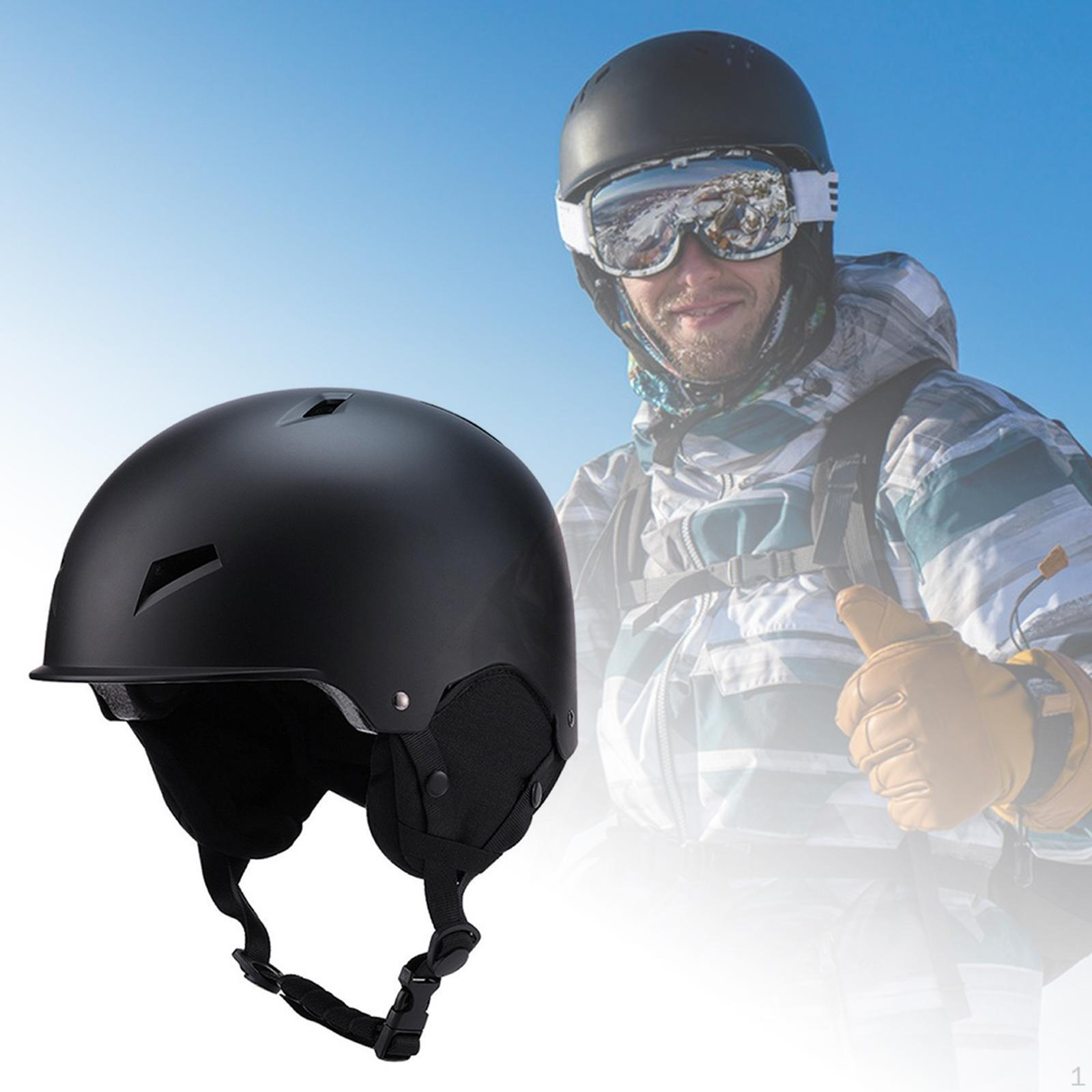 

Skateboard Helmet Portable Sports for Snowboard Rock Climbing Winter Activity Black S