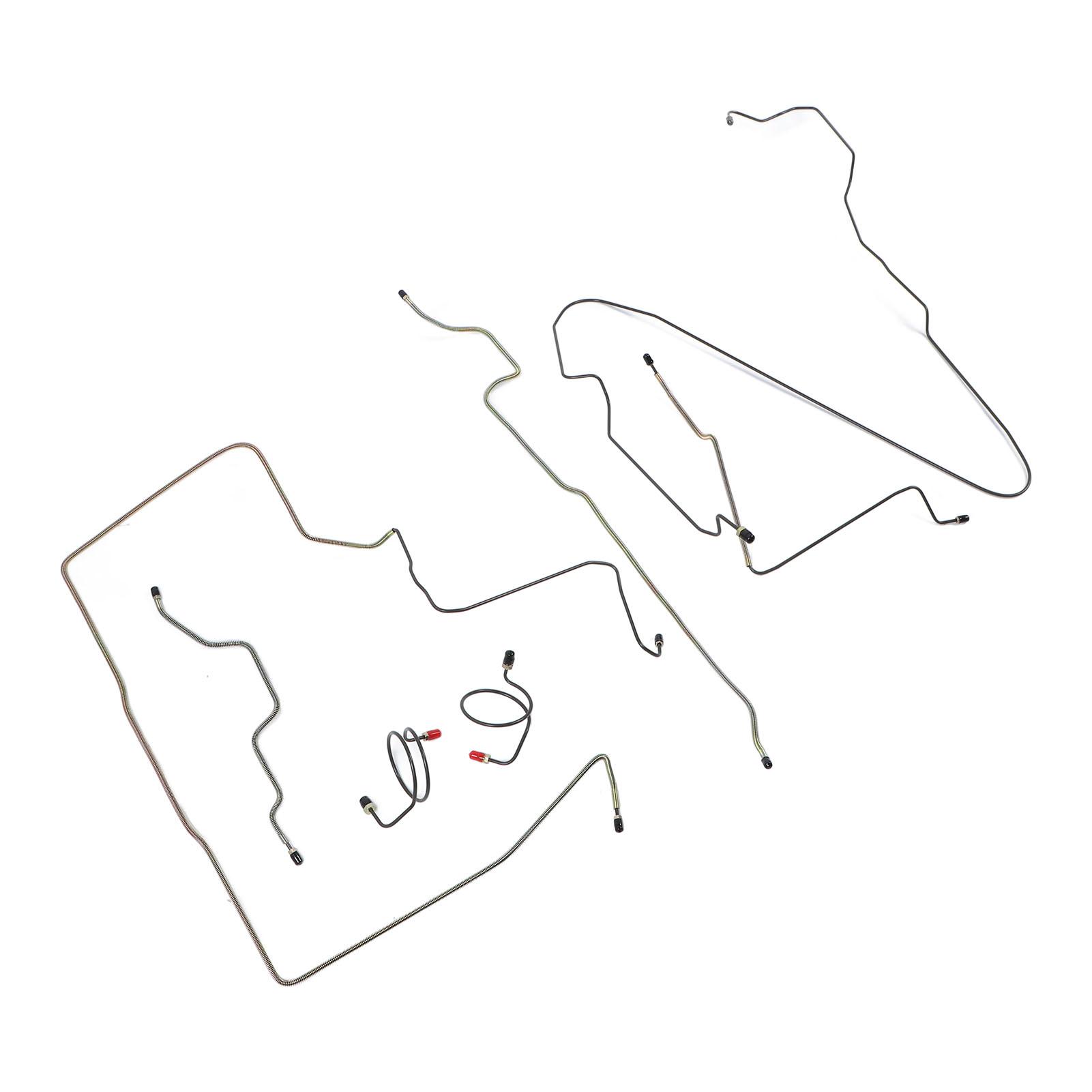 

Комплект тормозных магистралей из нержавеющей стали 7 шт. JPB9502 Предварительно сформированные Полные силовые тормозные магистрали Подходят для Wrangler Yj 1987 по 1995