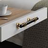 Modern Black Gold Cabinet Handles - Solid Drawer Knobs For Kitchen Furniture With Zinc Alloy Material